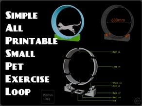 Simple All Printable Small Pet Exercise Loop 3D model
