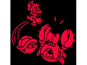 Mario stencil 16 3D model