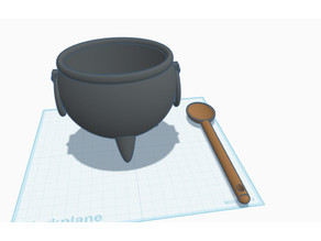 cauldron candy bowl 3D model
