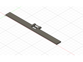 The vertical blind hanger 3D model