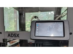 AD5X Front Panel with Raised Letters 3D model