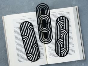 Bauhaus Linework Bookmarks 3D model