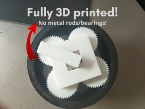 6:1 Stackable Fully 3D Printed Planetary Gearbox 3D model