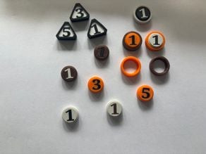Multi color counter for single color printer 3D model