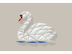 Animals Low-Poly Wall Art 3D model