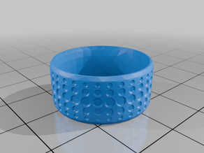 size 10.5 ring 10mm wide 3D model