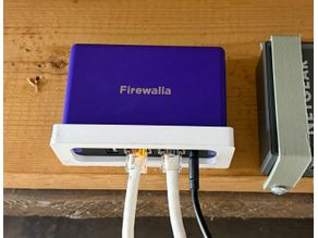 wall mount for firewalla purple 3D model