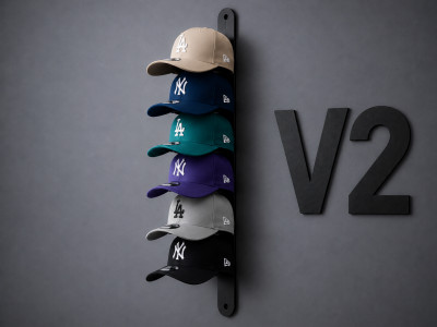 Skiped V2 – Wall Mount Hat Holder 3D model