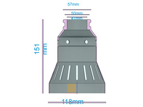 Lamp shade for bulb 3D model