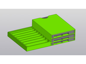 Modular 2.5" HDD & USB/SD Storage System (Fits 3.5" Case) 3D model