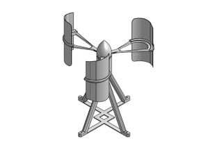 Vertical Windmill 3D model