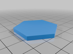 Hex shape base 3D model