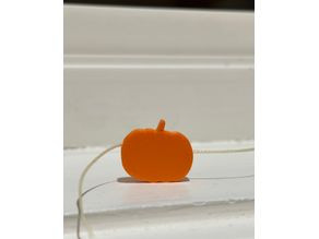 Pumpkin Flat Bead / Charm 3D model