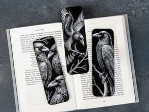Raven Bookmarks 3D model