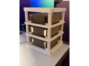 SparkStack — stackable rack for the NVIDIA DGX Spark (1–4 machines) 3D model