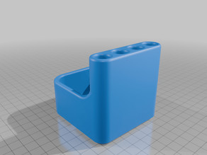Basic Pencil & Eraser Holder 3D model