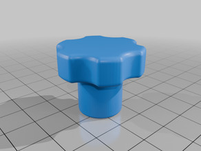 Sterngriff Mutter M8 3D model