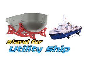 Stand For Peter Sripol's Utility Ship 3D model