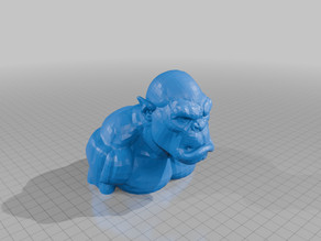 the orc's head 3D model