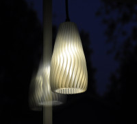 Folded lamp shade mk2 3D model