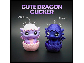 Cute Dragon Clicker 3D model