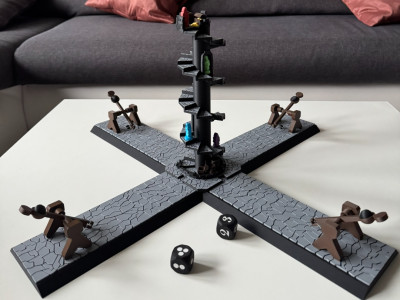 Catapult Board Game 3D model
