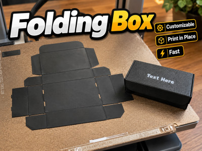 Folding Box Customizable | Fast 3D model