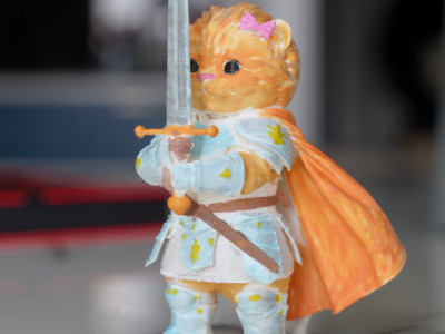 Cat Knight 3D model