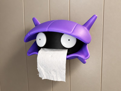 Shellder Toilet Paper Holder 3D model