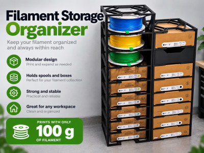 Modular Filament Storage Organizer 3D model