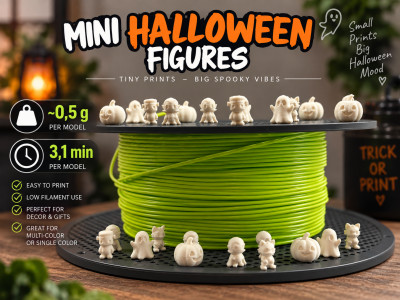 Mini Halloween Figures 3D model