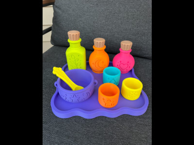 Sprout Potion Play Set, Pretend Potion Making Set 3D model