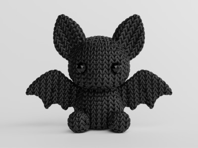 Knitted Bat 3D model