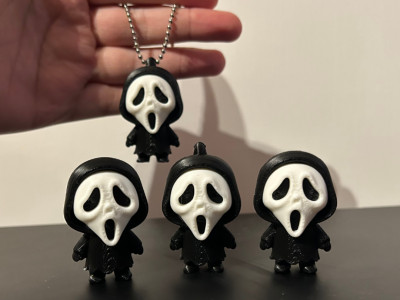 Mini Ghostface - No AMS - toy/keychain 3D model