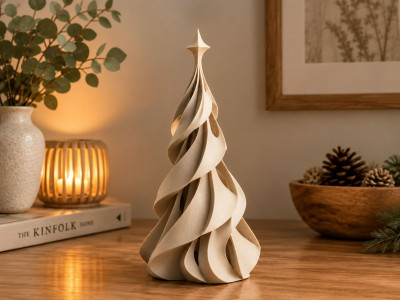 Christmas Tree Japandi no support 3D model