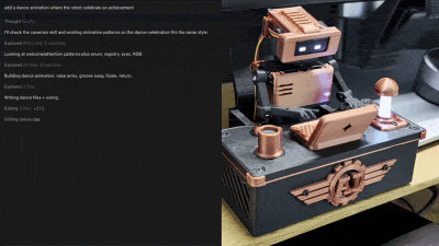 Tiny Engineer - AI Coding Agent Desk Robot 3D model
