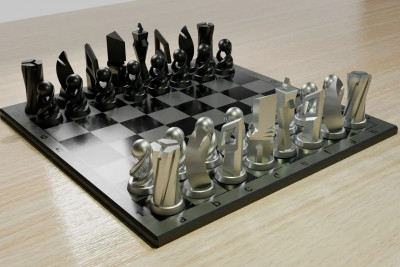 Chess Set 3D model