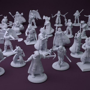 Fantasy Mini Collection (multiple poses) 3D model