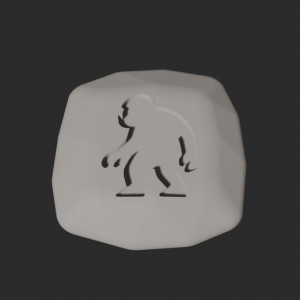 Orc Stone - 3D Printable Game Token 3D model