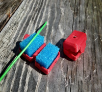 Snap-on Filament Filter/Oiler 3D model