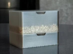 Mealworm Breeding Box – Stackable 2-Drawer 3D model