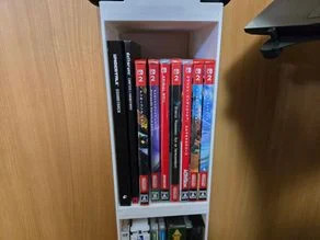Parametric Slim CD/Game Shelf 3D model