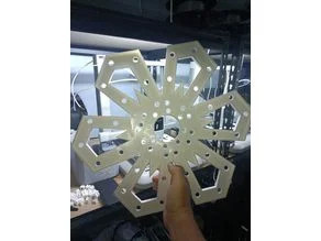 Xlights 12mm snow flake prop 3D model