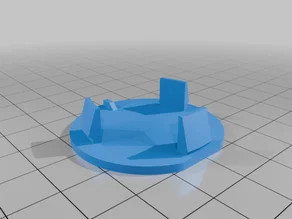 BMW E38 trunk trim plug 3D model