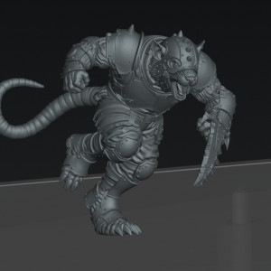 Fast and Strong Rat Player 3D model