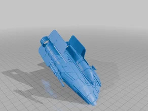 Star wars legion scale crashed a-wing 3D model