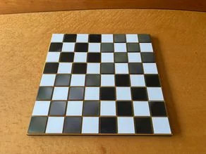 Modular FIDE Chess Board — 4 quadrant system 3D model