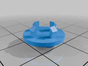 BMW E38 fender corner light plug 3D model
