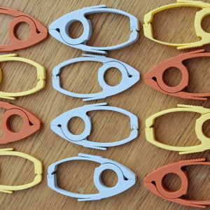 Fish Clothespin with Multi-Function & Support-Free (4 Sizes, Soft & Strong) 3D model