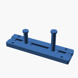 Modular Workshop Wall Rail | Dovetail Hooks | STL & STEP 3D model
